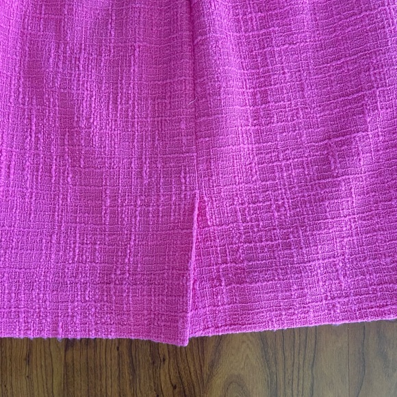 J. Crew Pink Textured Sleeveless Sheath Dress with White Rick Rack Trim - Picture 8 of 8